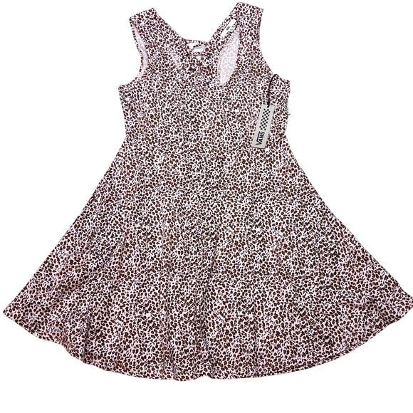 Vans Papercuts Dress Leopard Print Junior XL Flare Mini New with Tags - Picture 1 of 7
